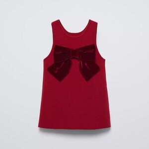 Zara Bow Trim Knit Dress